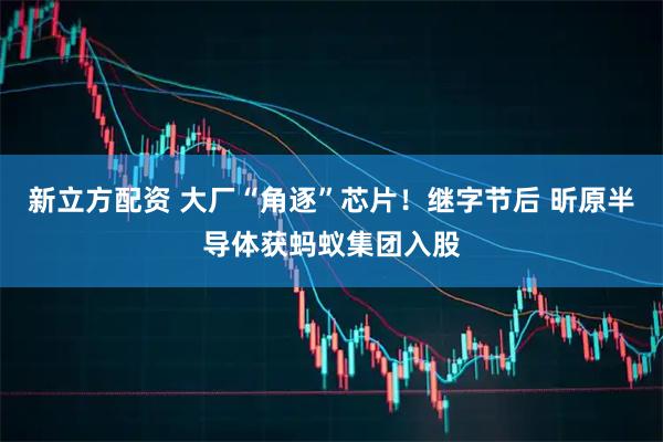 新立方配资 大厂“角逐”芯片！继字节后 昕原半导体获蚂蚁集团入股